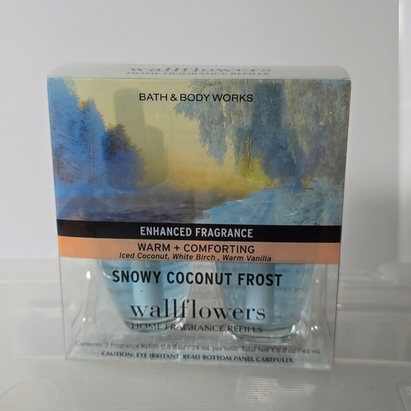 Bath & Body Works Other - Bath & body works 2 pack snowy coconut frost wallflower enhanced scent Nwt